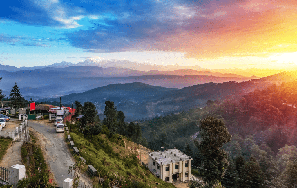 kausani sunrise view himalayas uttarakhand