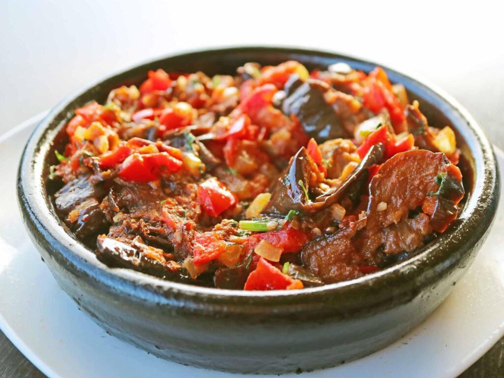 Ajapsandali vegetable stew 