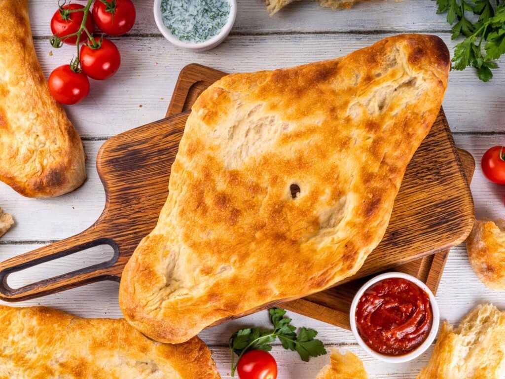 Shoti flatbread baked in clay, Georgian cuisine