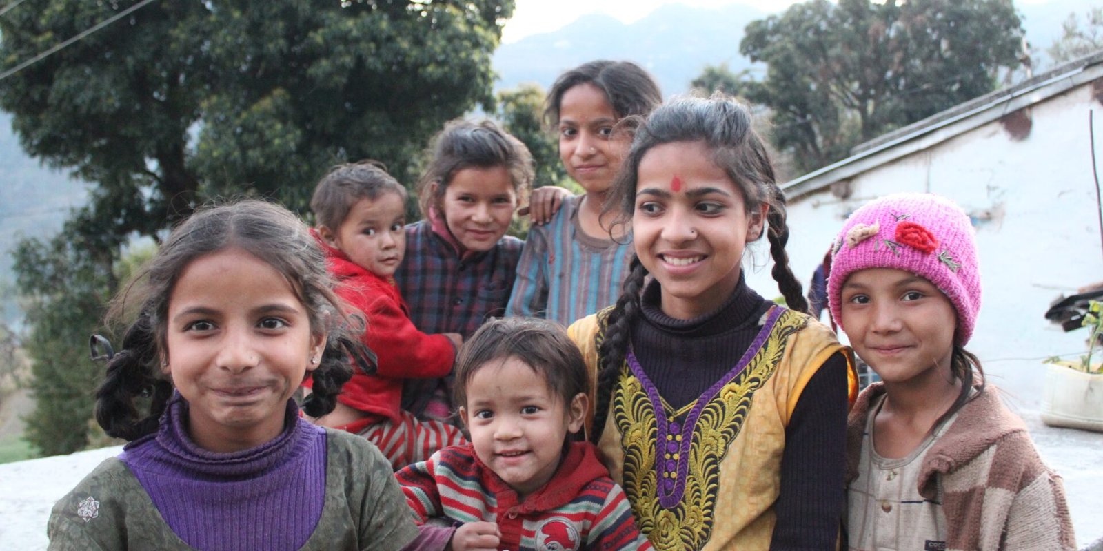 Kids of a village in bhimtal