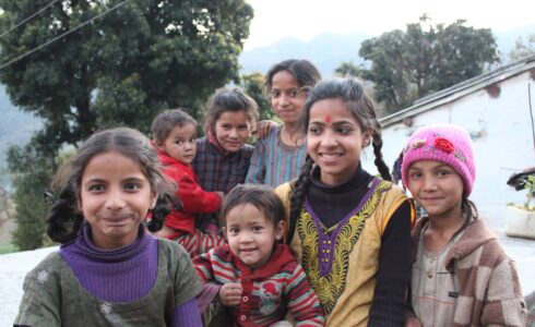 Kids of a village in bhimtal