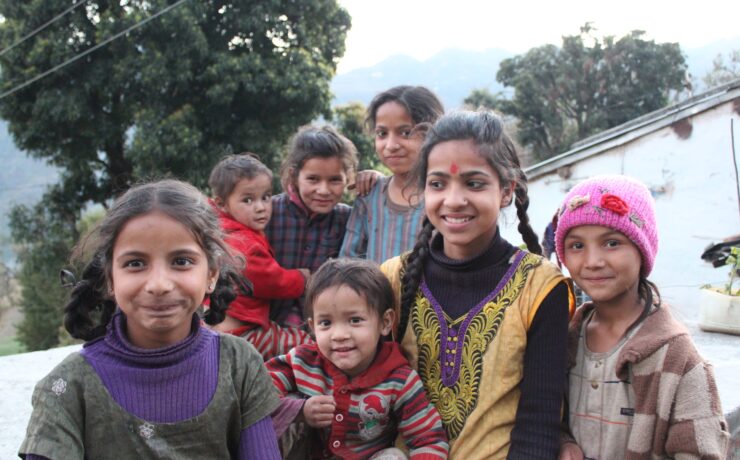Kids of a village in bhimtal