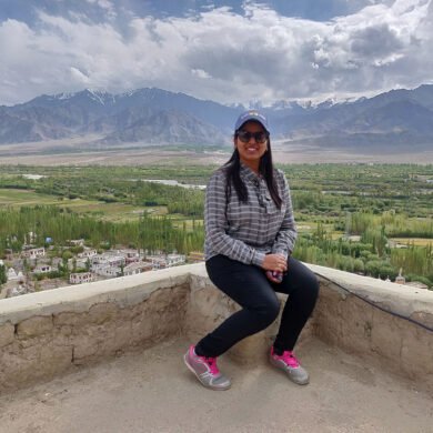View from Thiksey Monastery