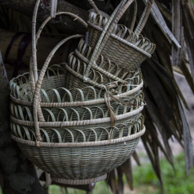 bamboo baskets Meghalaya