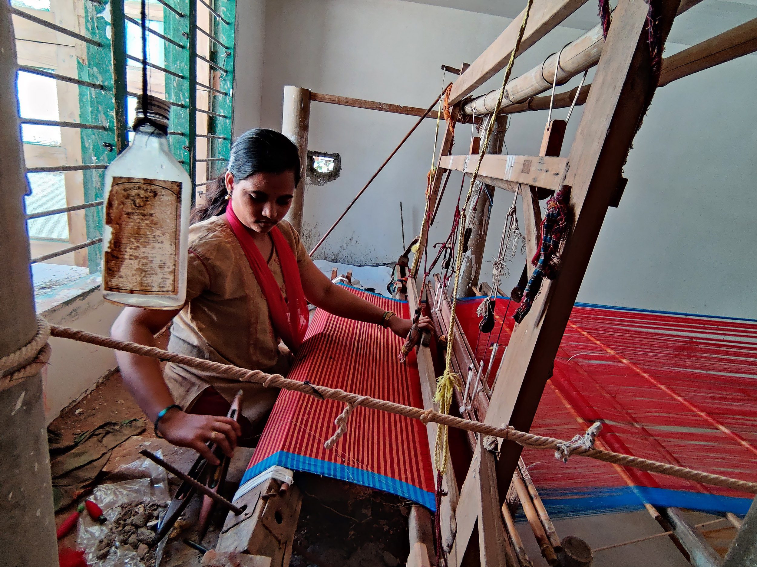 Cotton Saree Weaving