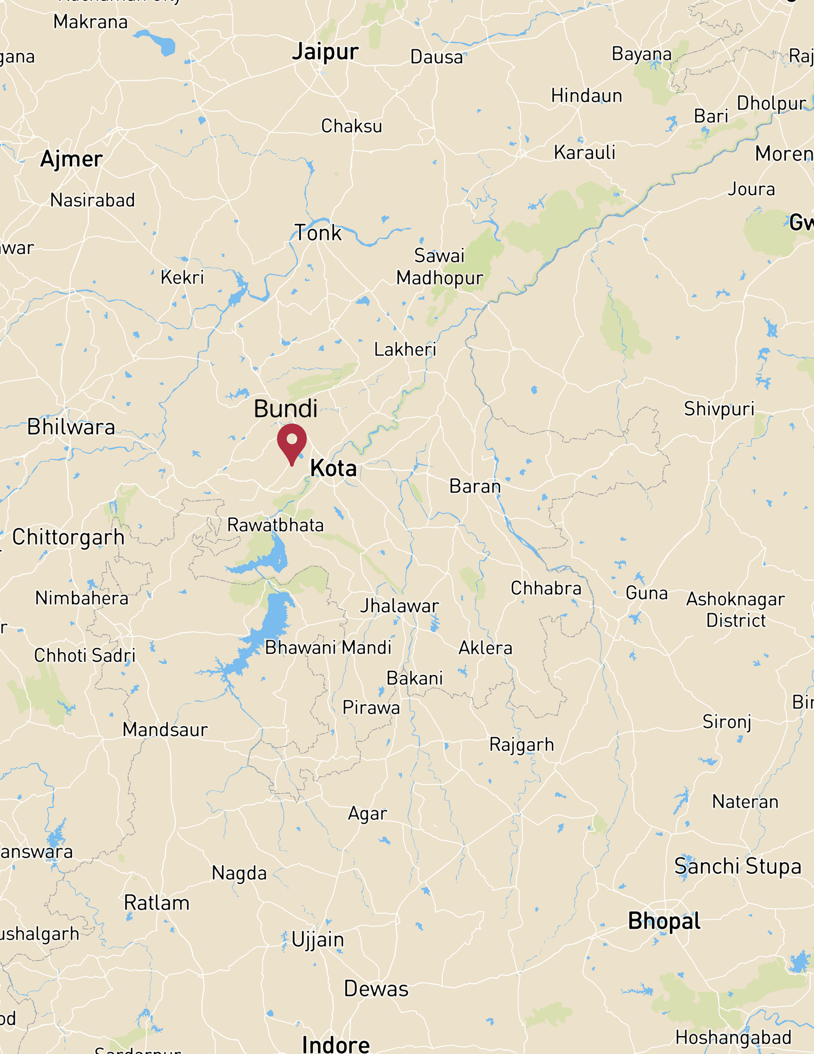 Bundi Map