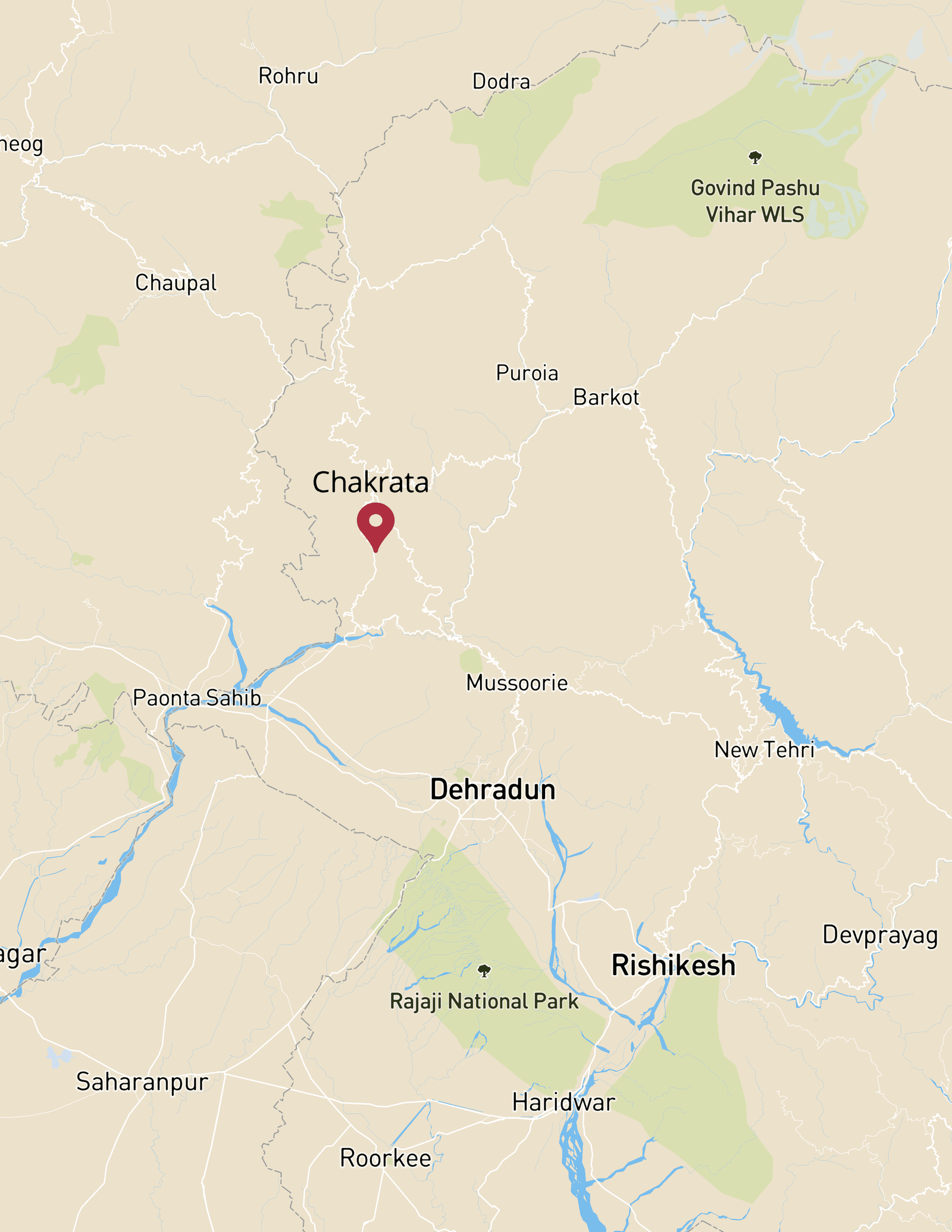 Chakrata Map