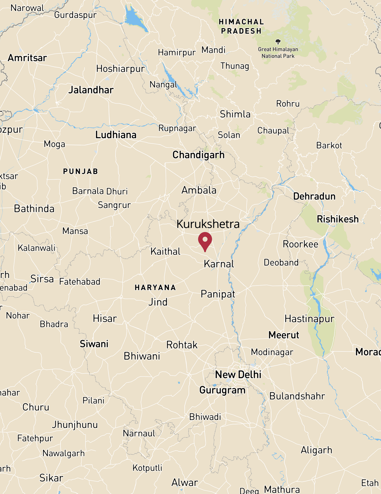 Kurukshetra Map