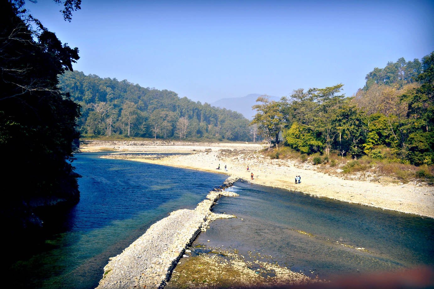Kosi River while crossig bridge