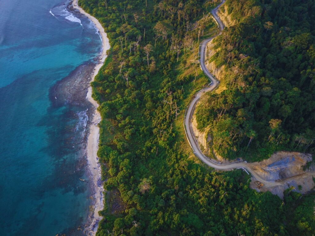 Aerial view of Andaman